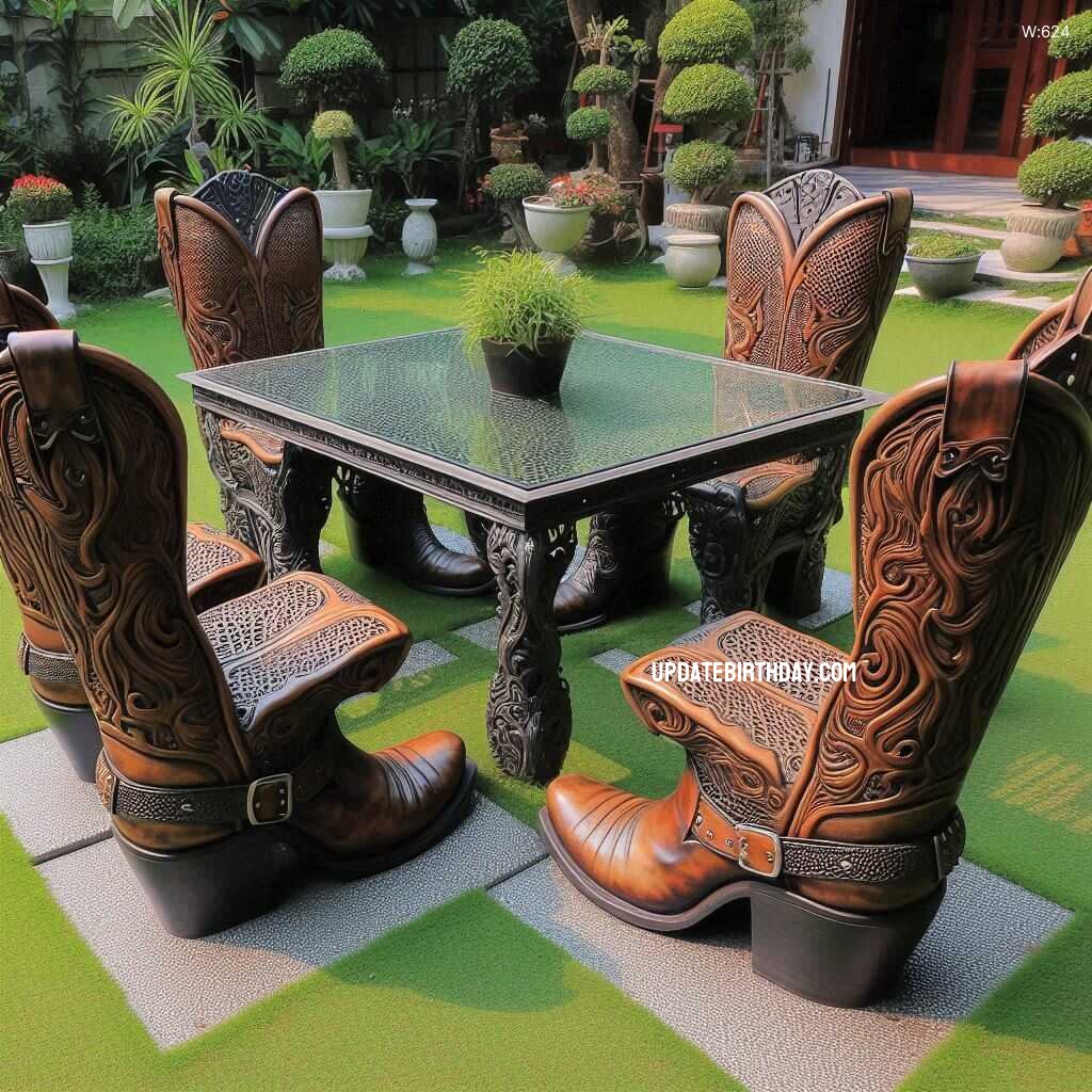 Information about the famous person Step Up Your Outdoor Decor with Boots-Themed Patio Sets