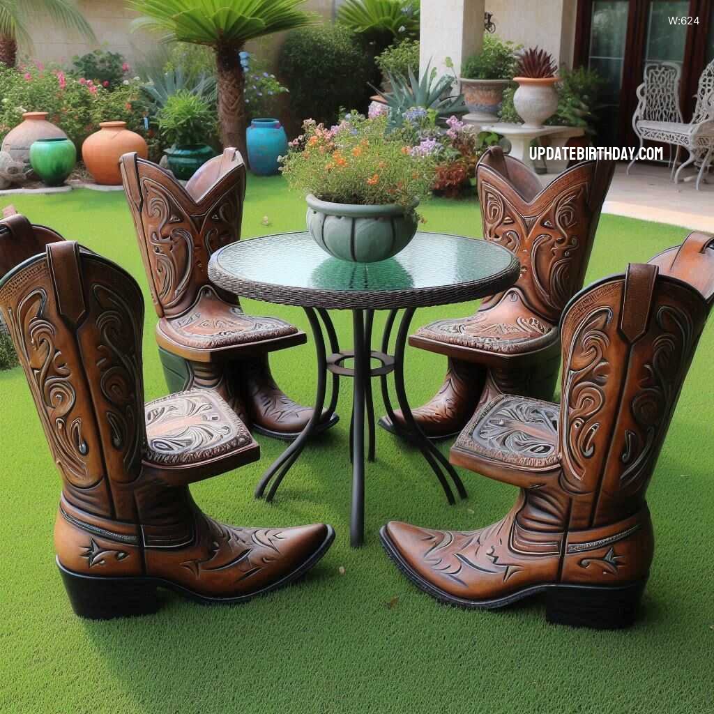 Information about the famous person Step Up Your Outdoor Decor with Boots-Themed Patio Sets