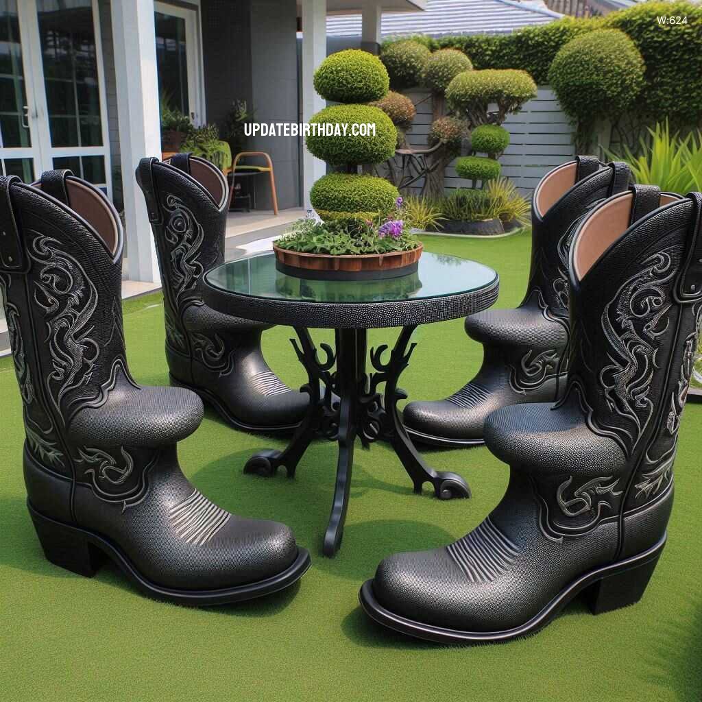 Information about the famous person Step Up Your Outdoor Decor with Boots-Themed Patio Sets