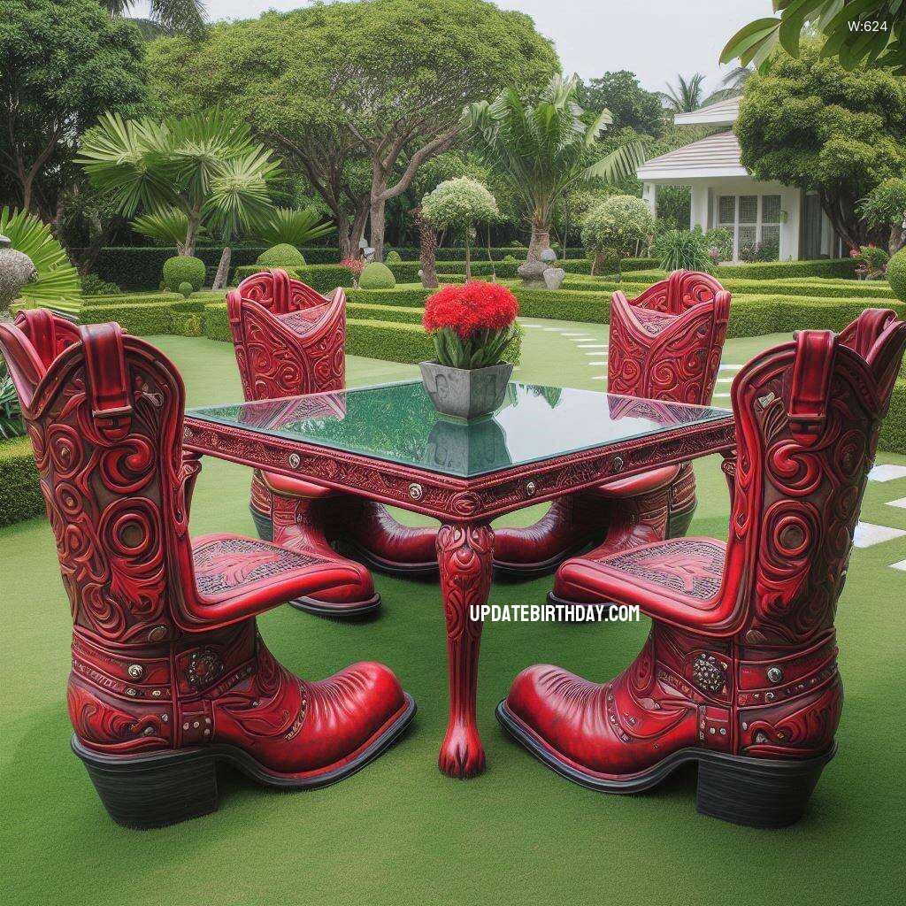 Information about the famous person Step Up Your Outdoor Decor with Boots-Themed Patio Sets