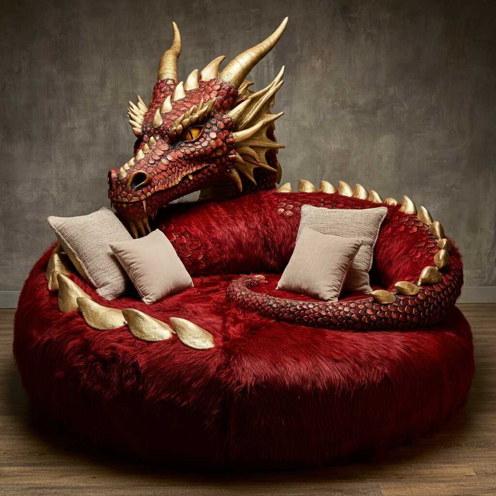 Information about the famous person Relax in Style with a Giant Dragon Shaped Lounger: The Ultimate Fantasy Furniture Piece