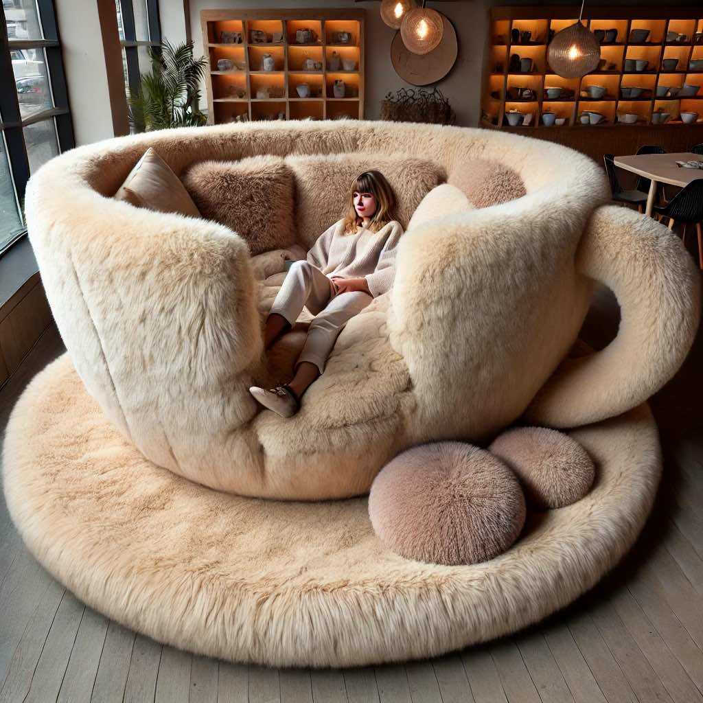 Information about the famous person The Comfort and Style of the Giant Teacup Shaped Lounger