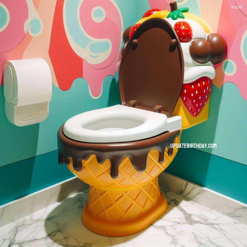 Information about the famous person Upgrade Your Bathroom with a Fun Ice Cream Inspired Toilet Design