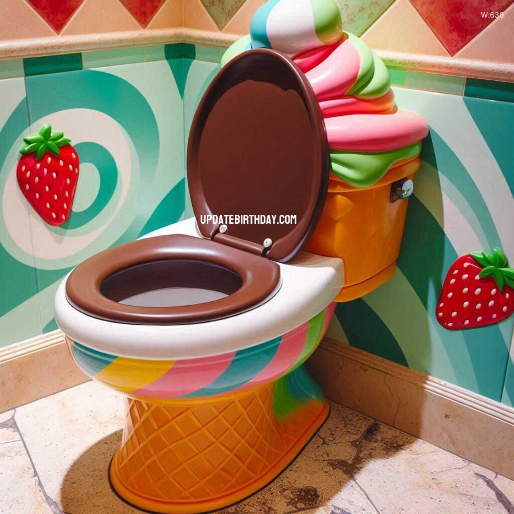 Information about the famous person Upgrade Your Bathroom with a Fun Ice Cream Inspired Toilet Design