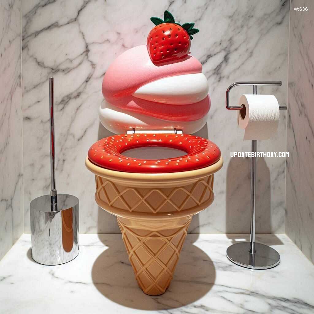 Information about the famous person Upgrade Your Bathroom with a Fun Ice Cream Inspired Toilet Design