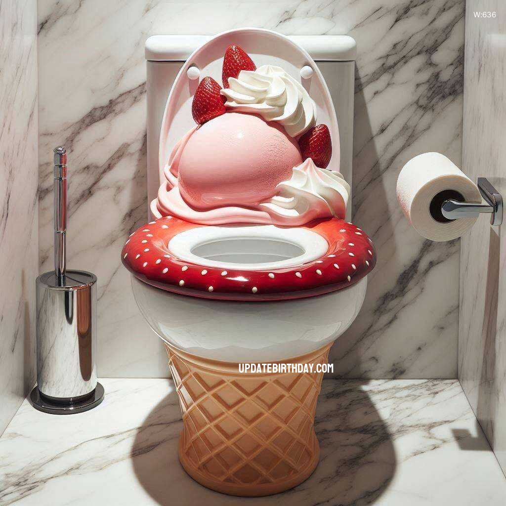 Information about the famous person Upgrade Your Bathroom with a Fun Ice Cream Inspired Toilet Design