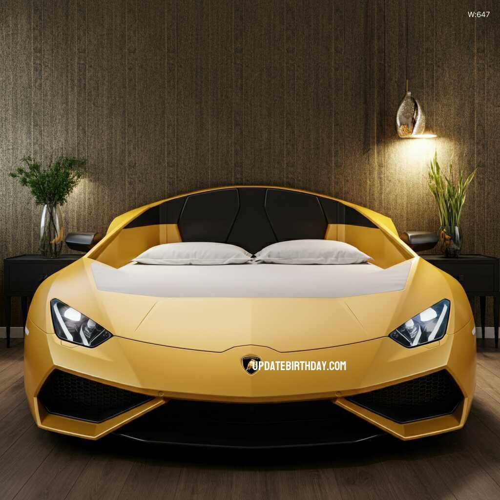 Information about the famous person Luxurious Sleep: The Ultimate Lamborghini Shaped Bed for Car Enthusiasts