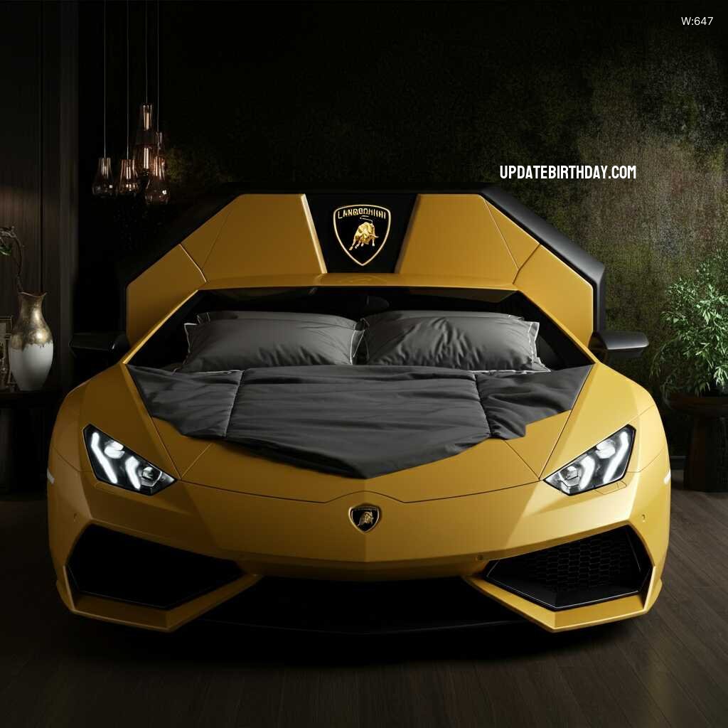 Information about the famous person Luxurious Sleep: The Ultimate Lamborghini Shaped Bed for Car Enthusiasts