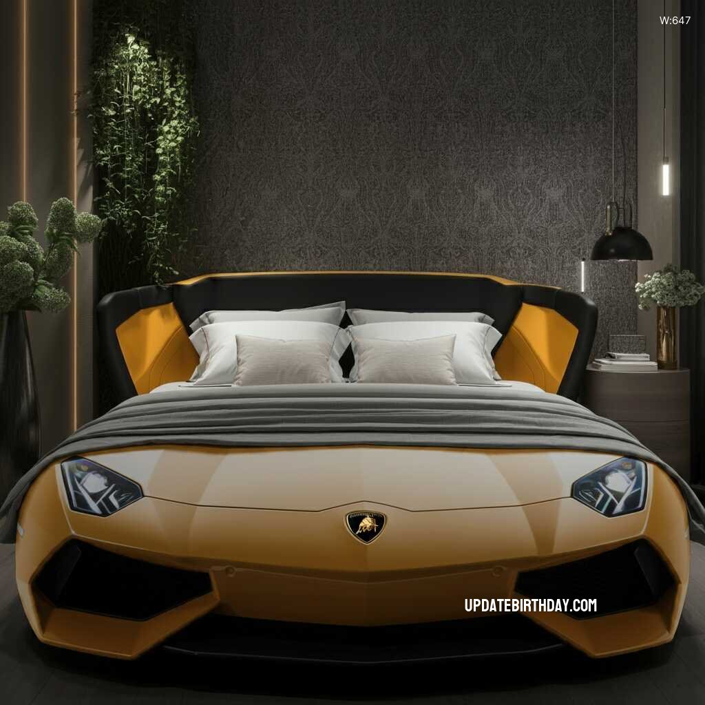 Information about the famous person Luxurious Sleep: The Ultimate Lamborghini Shaped Bed for Car Enthusiasts