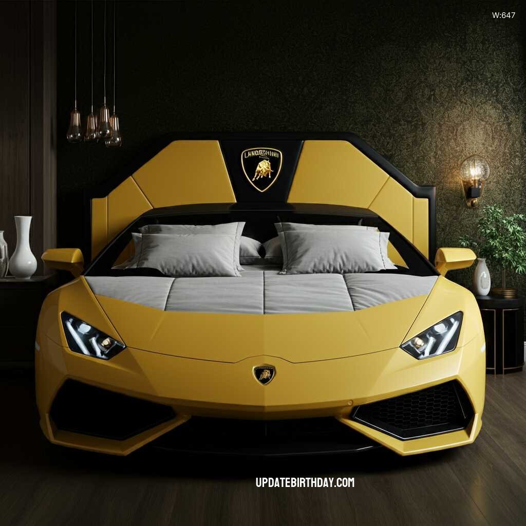 Information about the famous person Luxurious Sleep: The Ultimate Lamborghini Shaped Bed for Car Enthusiasts