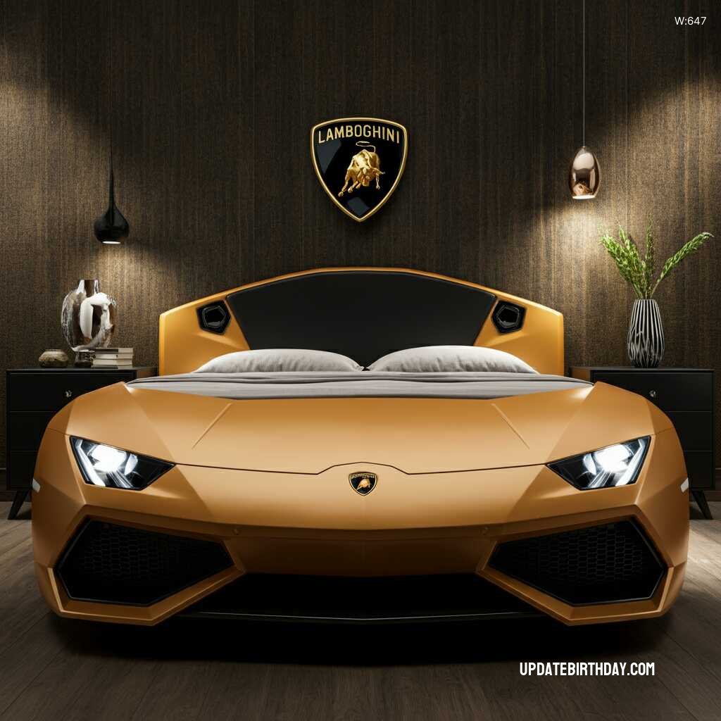 Information about the famous person Luxurious Sleep: The Ultimate Lamborghini Shaped Bed for Car Enthusiasts