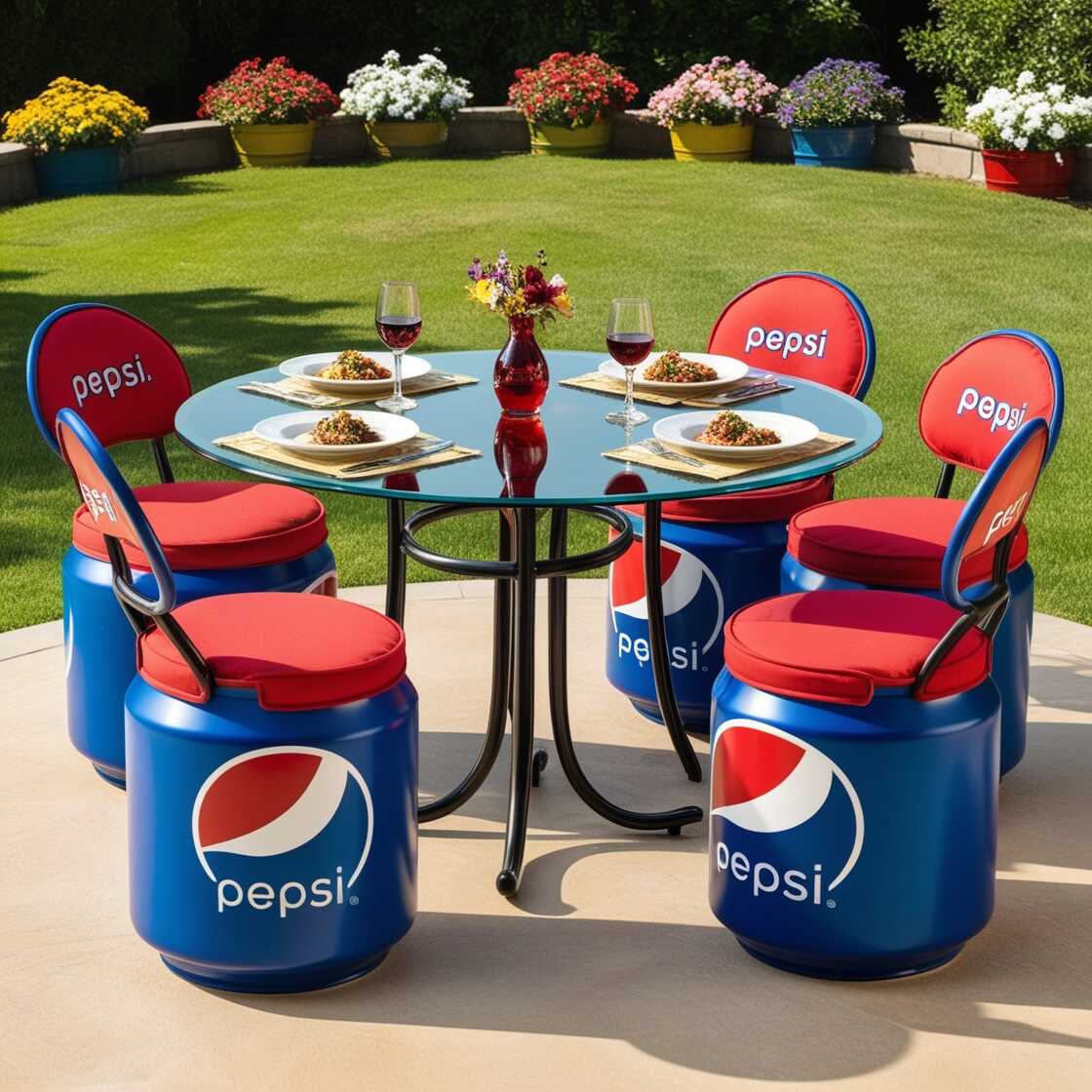 Information about the famous person Elevate Your Outdoor Space with a Soda Can Inspired Dining Set