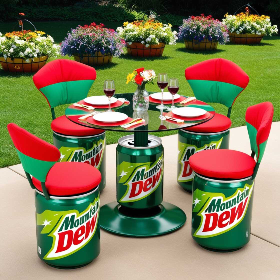 Information about the famous person Elevate Your Outdoor Space with a Soda Can Inspired Dining Set