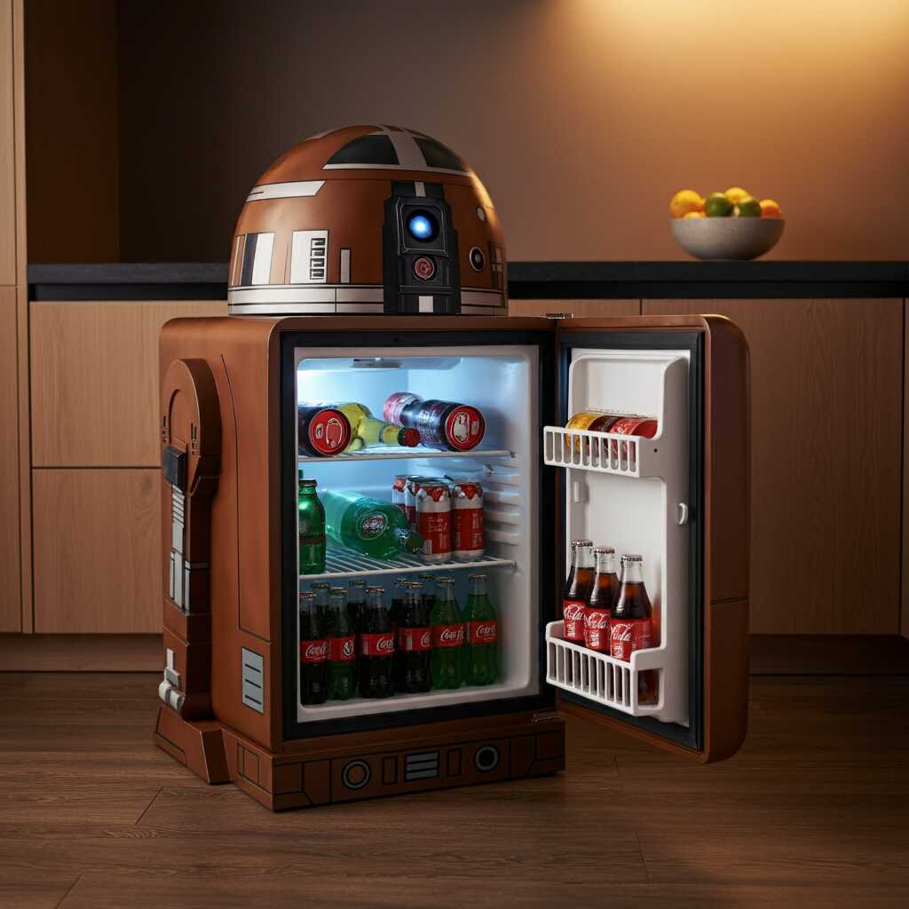 Information about the famous person Upgrade Your Space with a Star Wars Inspired Mini Fridge: The Perfect Galactic Cooler