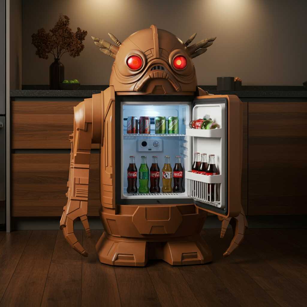 Information about the famous person Upgrade Your Space with a Star Wars Inspired Mini Fridge: The Perfect Galactic Cooler