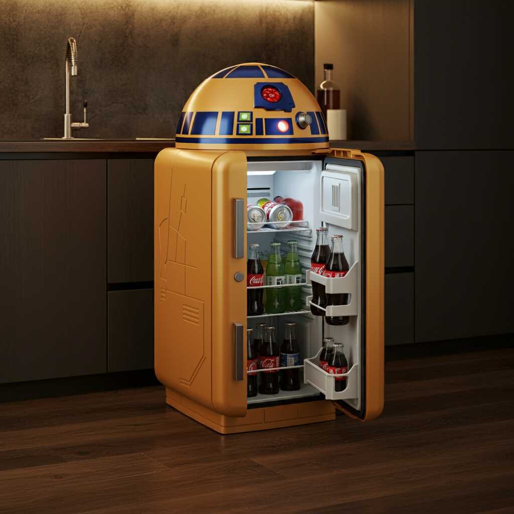 Information about the famous person Upgrade Your Space with a Star Wars Inspired Mini Fridge: The Perfect Galactic Cooler