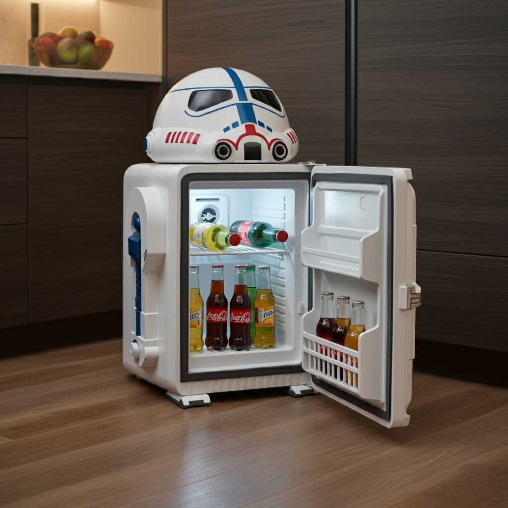 Information about the famous person Upgrade Your Space with a Star Wars Inspired Mini Fridge: The Perfect Galactic Cooler