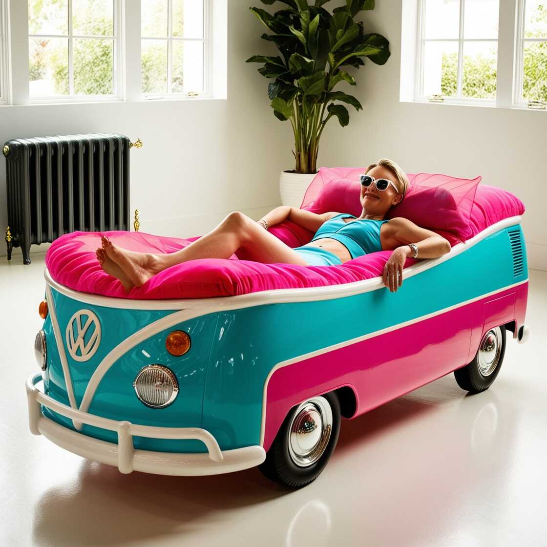 Information about the famous person Relax in Style: The Volkswagen Car Shaped Lounge Chair