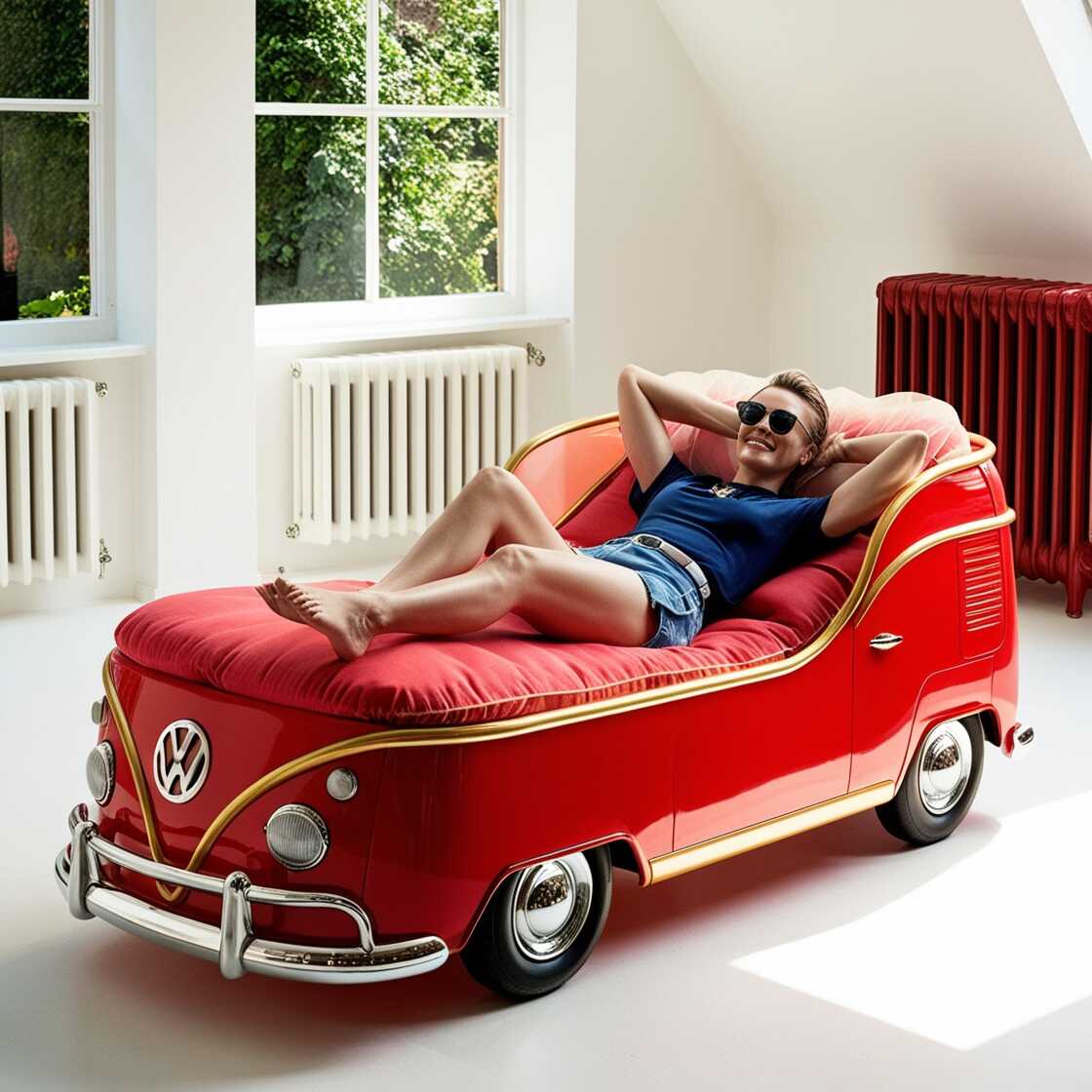 Information about the famous person Relax in Style: The Volkswagen Car Shaped Lounge Chair