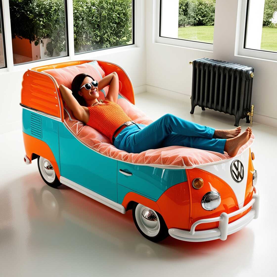 Information about the famous person Relax in Style: The Volkswagen Car Shaped Lounge Chair