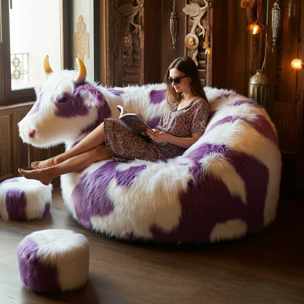 Information about the famous person Add Whimsy to Your Home with These Unique Cow Shaped Loungers