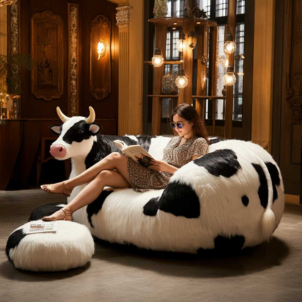 Information about the famous person Add Whimsy to Your Home with These Unique Cow Shaped Loungers