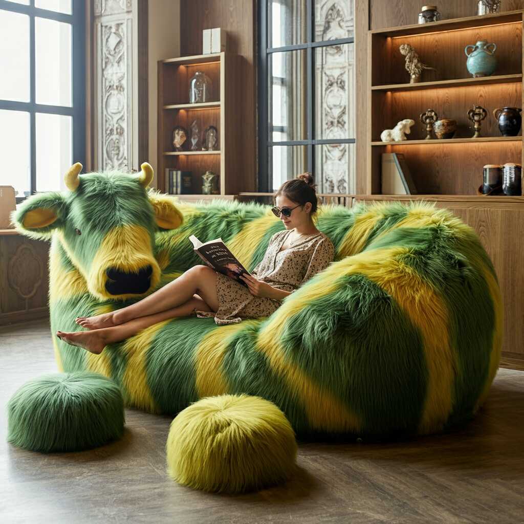 Information about the famous person Add Whimsy to Your Home with These Unique Cow Shaped Loungers