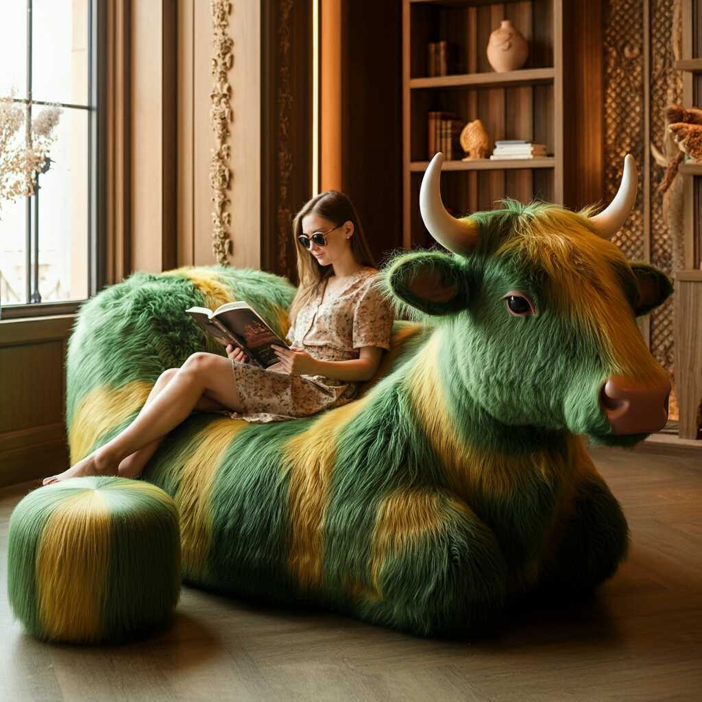 Information about the famous person Add Whimsy to Your Home with These Unique Cow Shaped Loungers