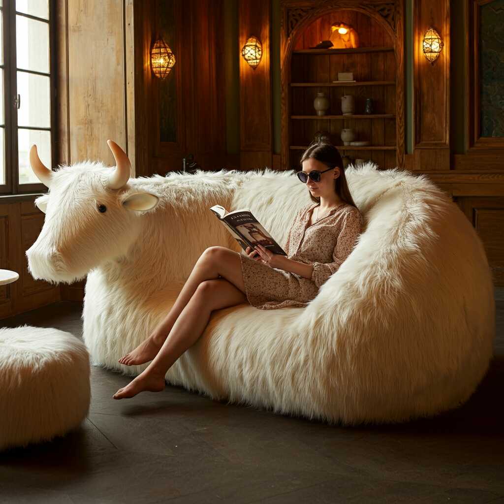 Information about the famous person Add Whimsy to Your Home with These Unique Cow Shaped Loungers