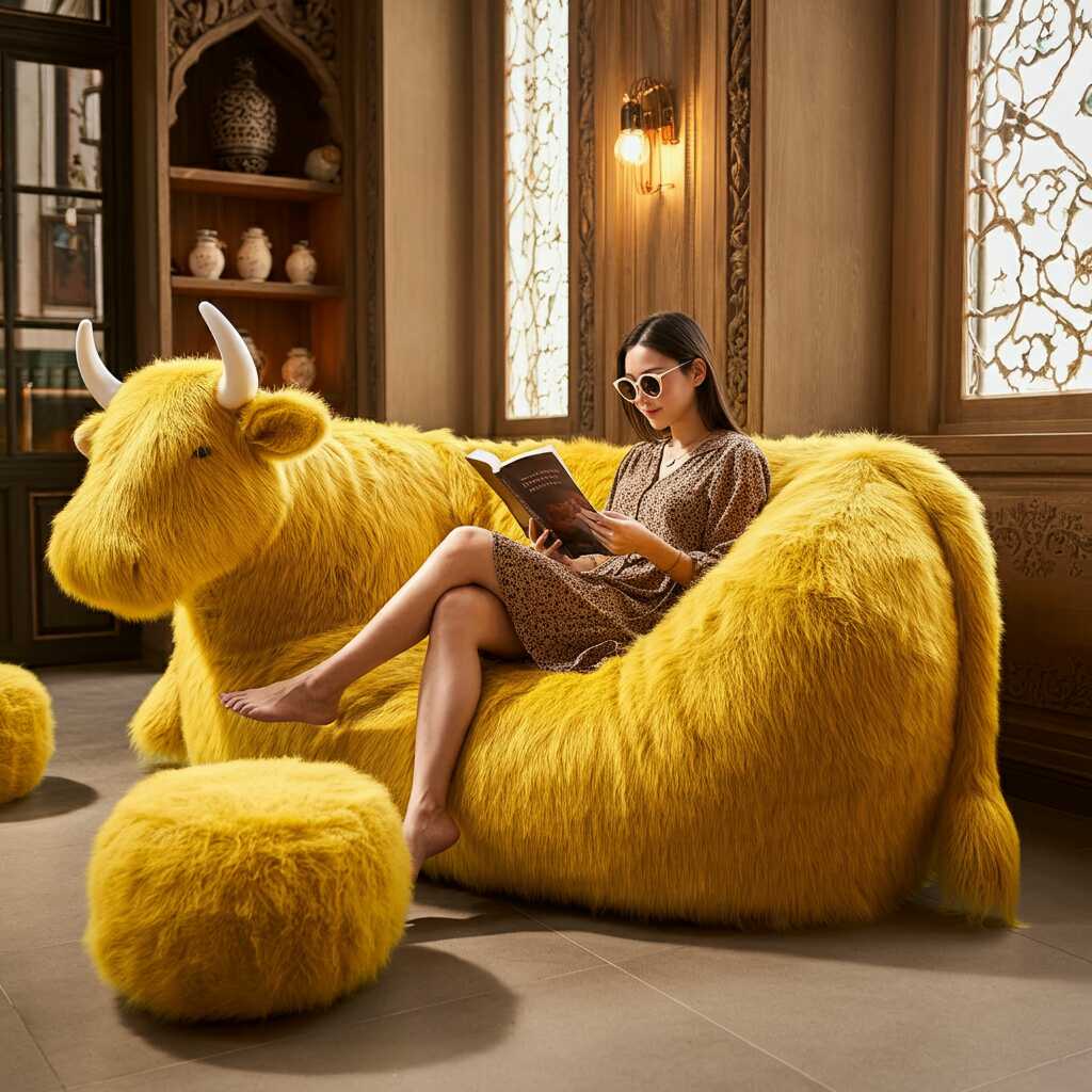 Information about the famous person Add Whimsy to Your Home with These Unique Cow Shaped Loungers