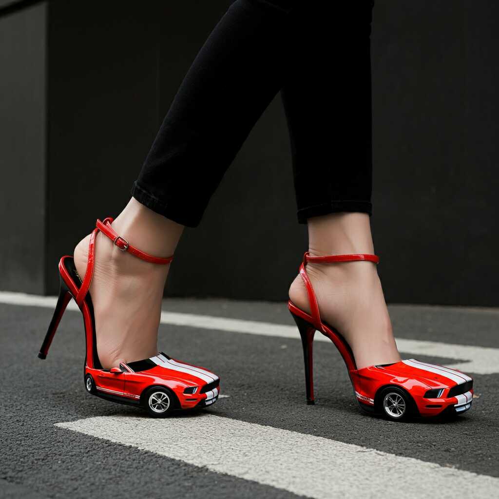 Information about the famous person Make a Statement with Unique and Bold Mustang Shaped High Heels