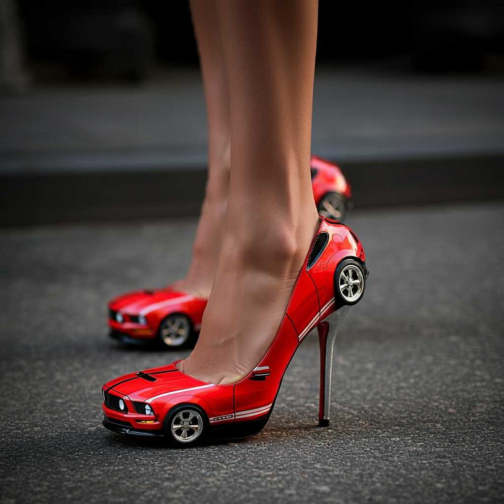 Information about the famous person Make a Statement with Unique and Bold Mustang Shaped High Heels