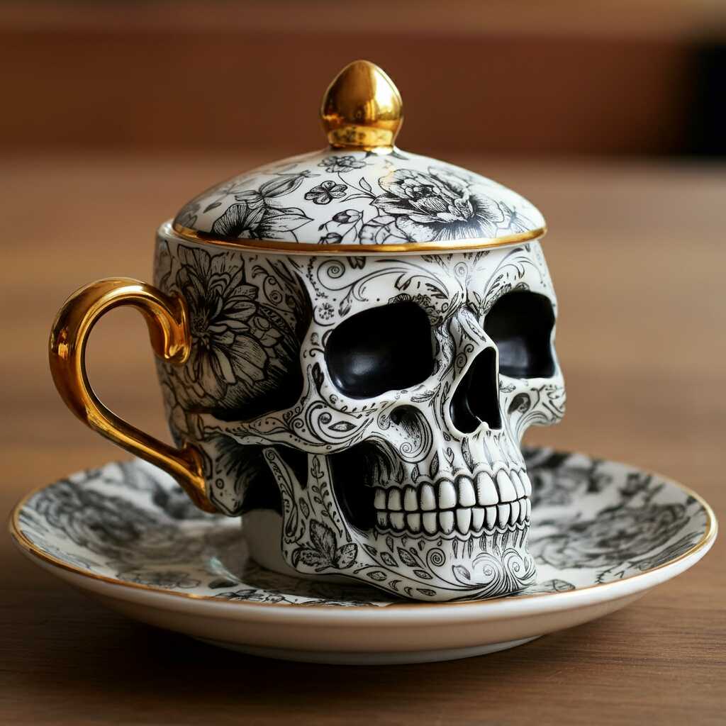 Information about the famous person Add an Edgy Touch to Your Tea Time with a Skull Shaped Teacup