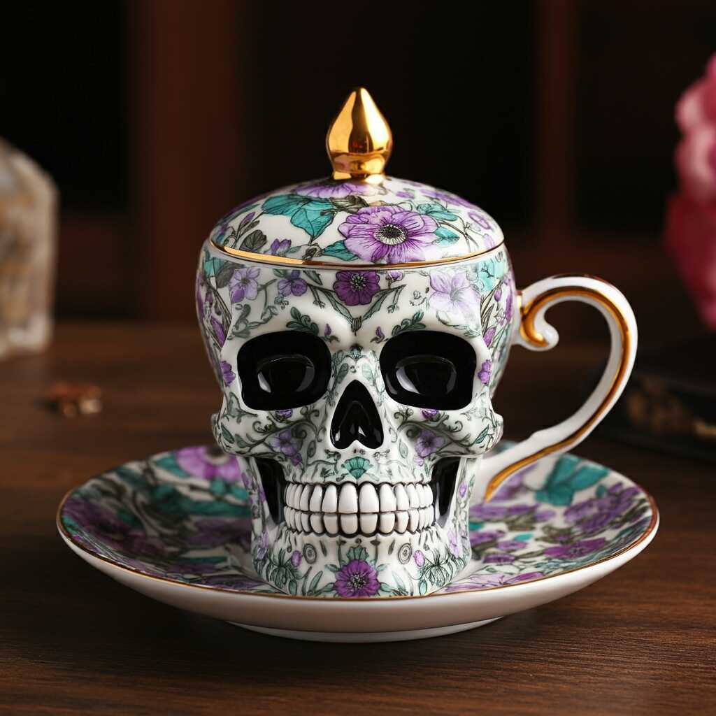 Information about the famous person Add an Edgy Touch to Your Tea Time with a Skull Shaped Teacup