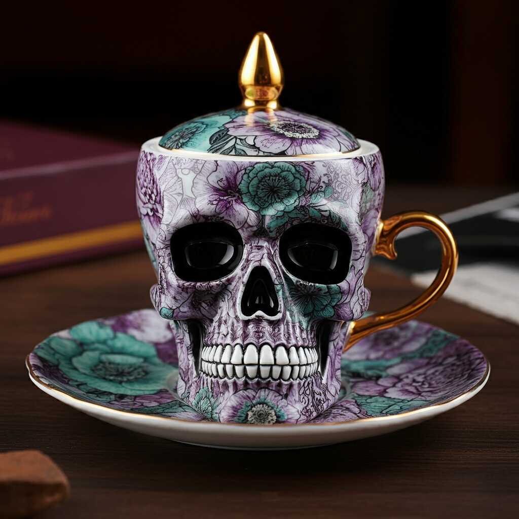 Information about the famous person Add an Edgy Touch to Your Tea Time with a Skull Shaped Teacup