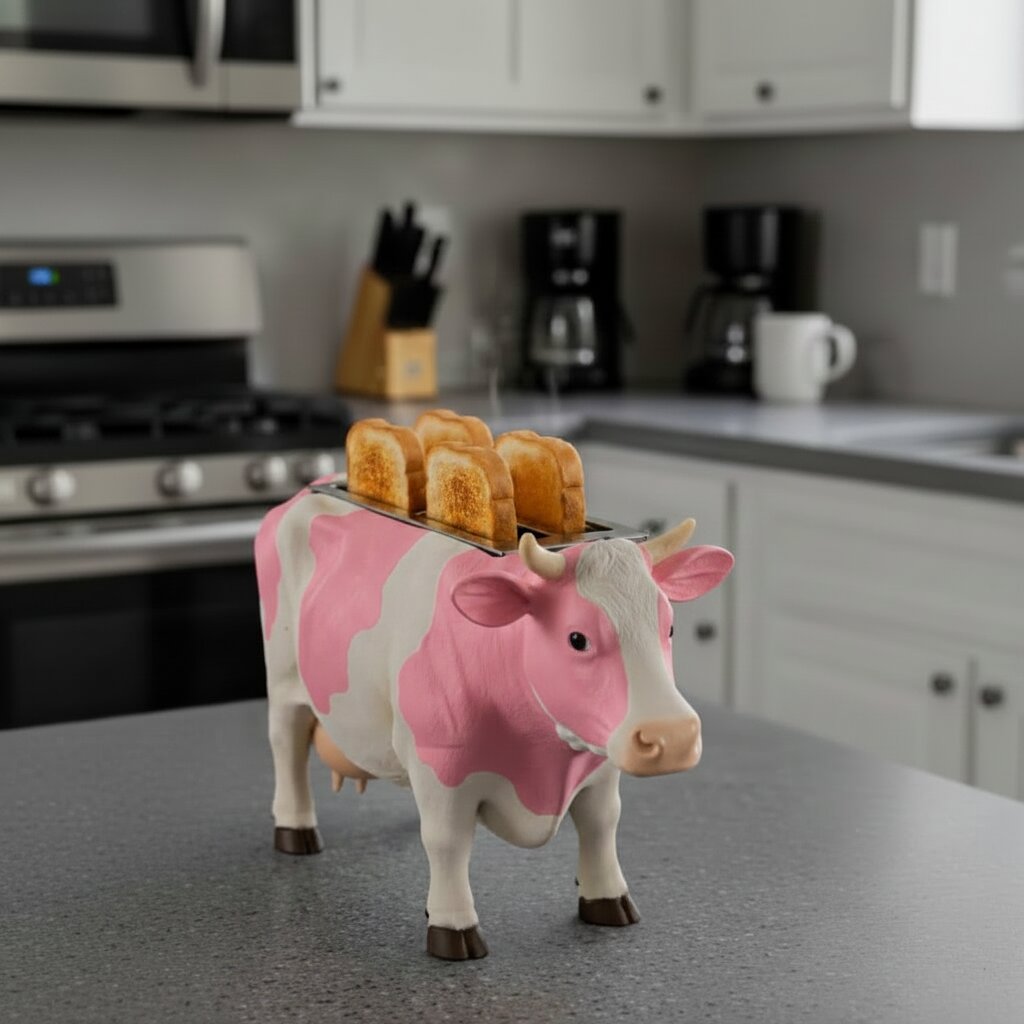 Cow Shaped Toaster: Function Meets Farmhouse Kitchen Charm Cow Shaped Toaster: Function Meets Farmhouse Kitchen Charm