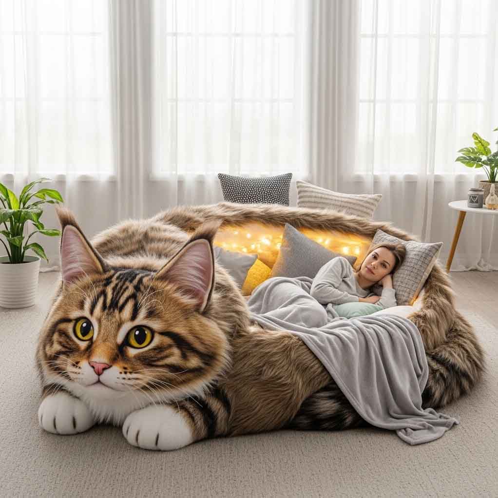 Integrating Giant Cat Shaped Loungers Into Your Living Space Naturally Integrating Giant Cat Shaped Loungers Into Your Living Space Naturally