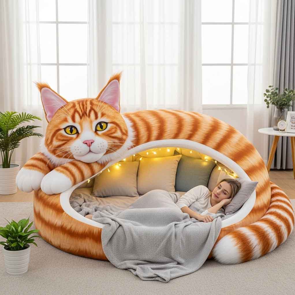 Integrating Giant Cat Shaped Loungers Into Your Living Space Naturally Integrating Giant Cat Shaped Loungers Into Your Living Space Naturally