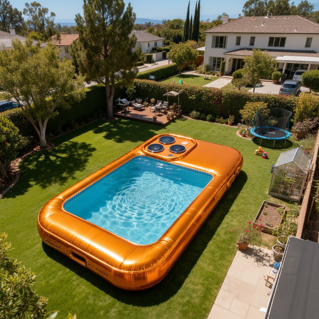 Inflatable Smartphone Inspired Pool: Maximize Your Experience