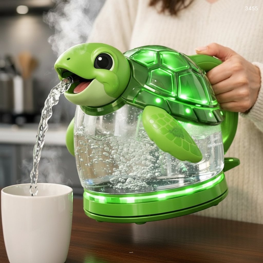 Ocean Kitchen Decor: Sea Creature Shaped Electric Kettles