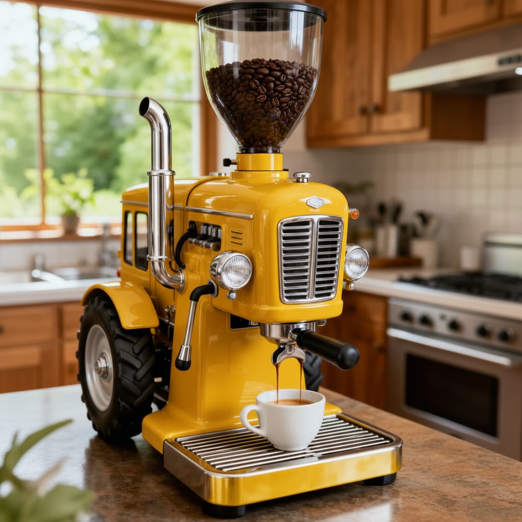 Tractor Shaped Coffee Maker: Farm Culture Meets Coffee Rituals