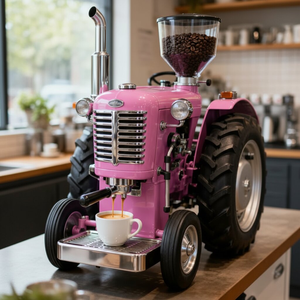 Tractor Shaped Coffee Maker: Farm Culture Meets Coffee Rituals