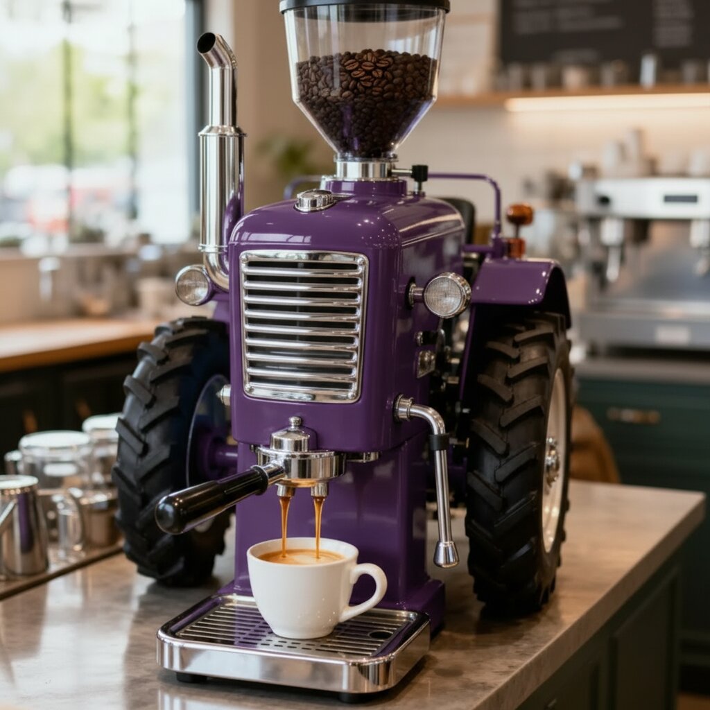 Tractor Shaped Coffee Maker: Farm Culture Meets Coffee Rituals