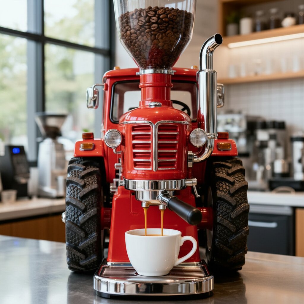 Tractor Shaped Coffee Maker: Farm Culture Meets Coffee Rituals