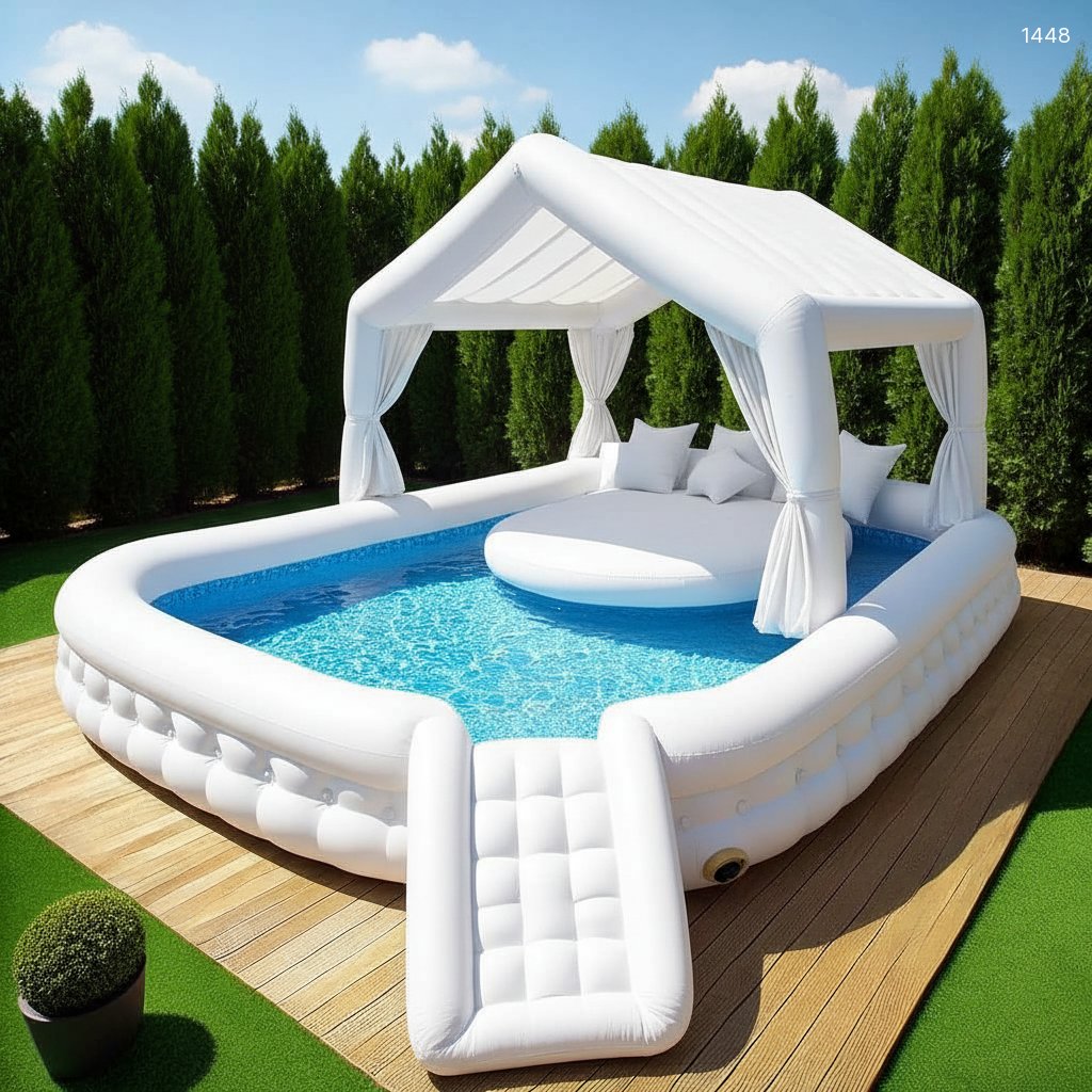Experience Summer Fun with a Giant Inflatable House Pool