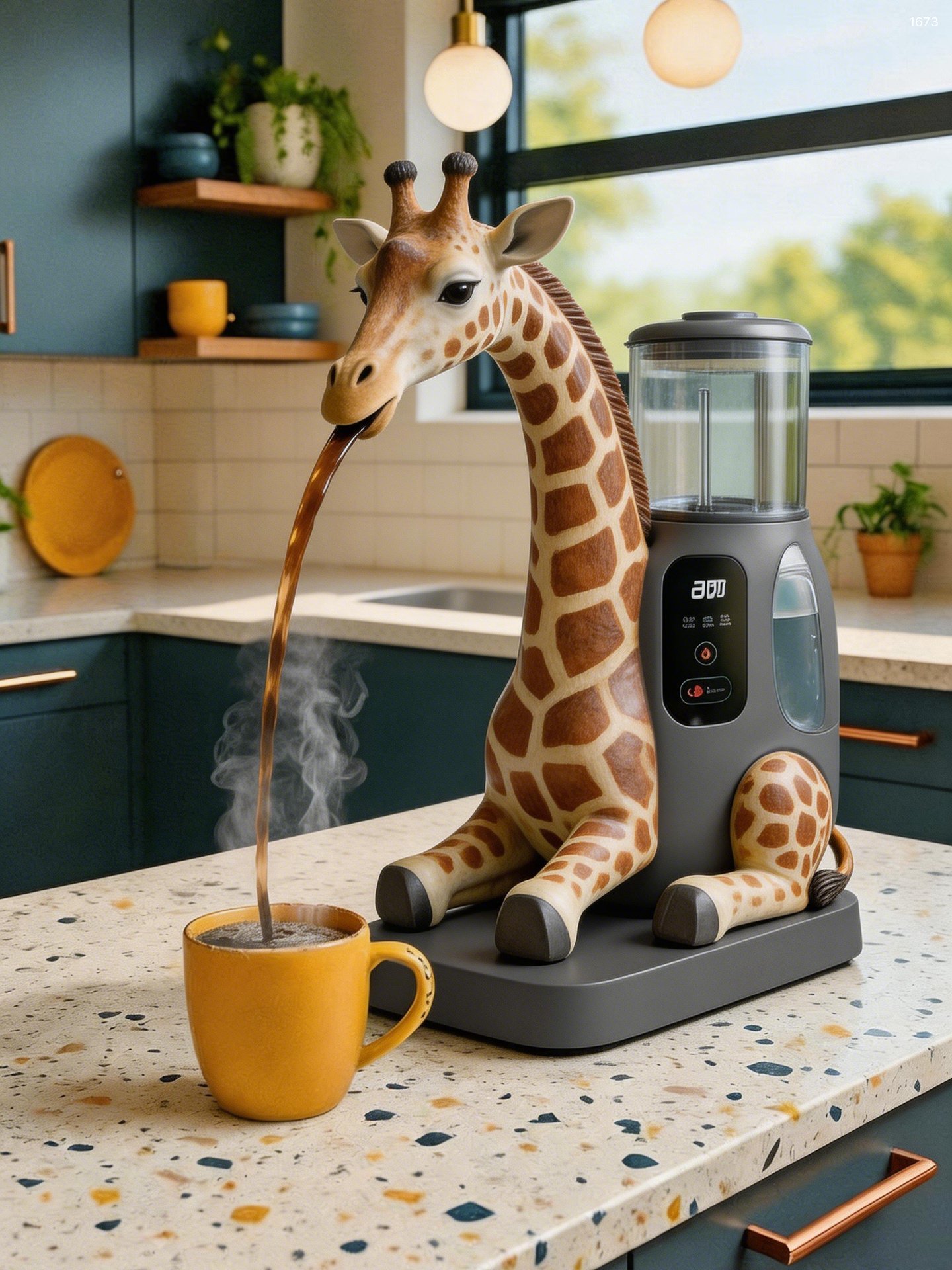 Cute Animal Shaped Coffee Machine - Unique Kitchen Decor & Creative Coffee Pot