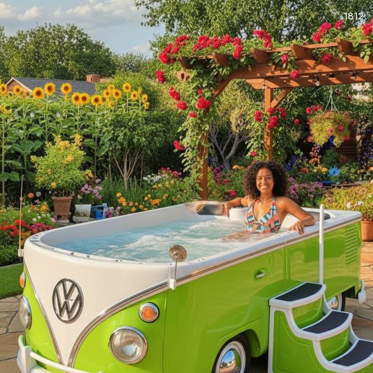 Relax in Style with Volkswagen Bus Hot Tubs: Nostalgic Charm and Modern Luxury Combined