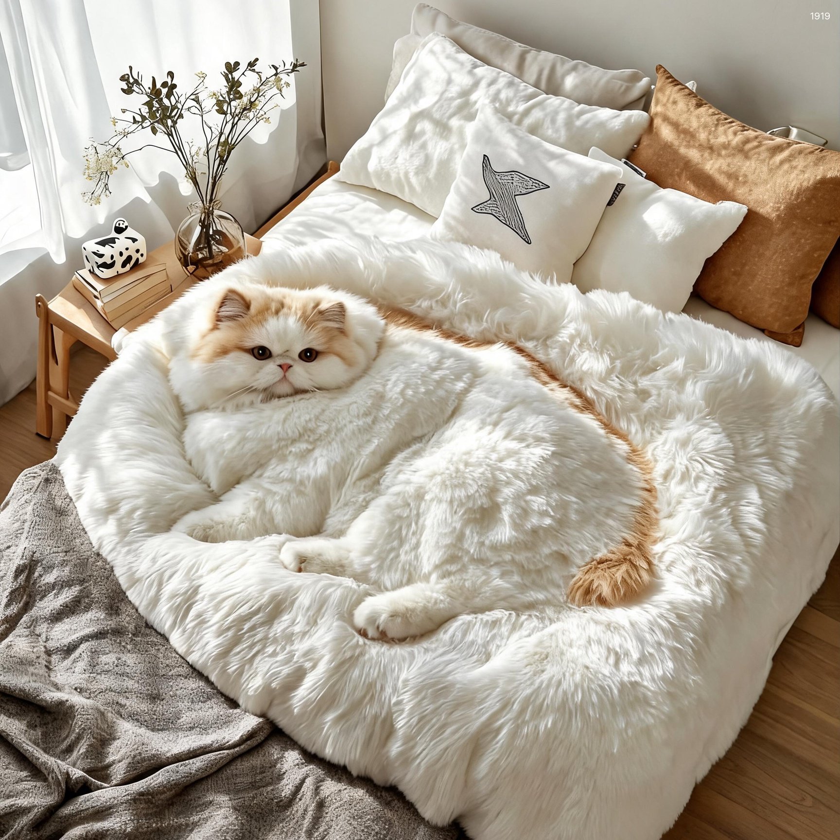 Cute Fluffy Cat Bedding Set - Dreamy Kitten Duvet for Cat Lovers Cute Fluffy Cat Bedding Set - Dreamy Kitten Duvet for Cat Lovers