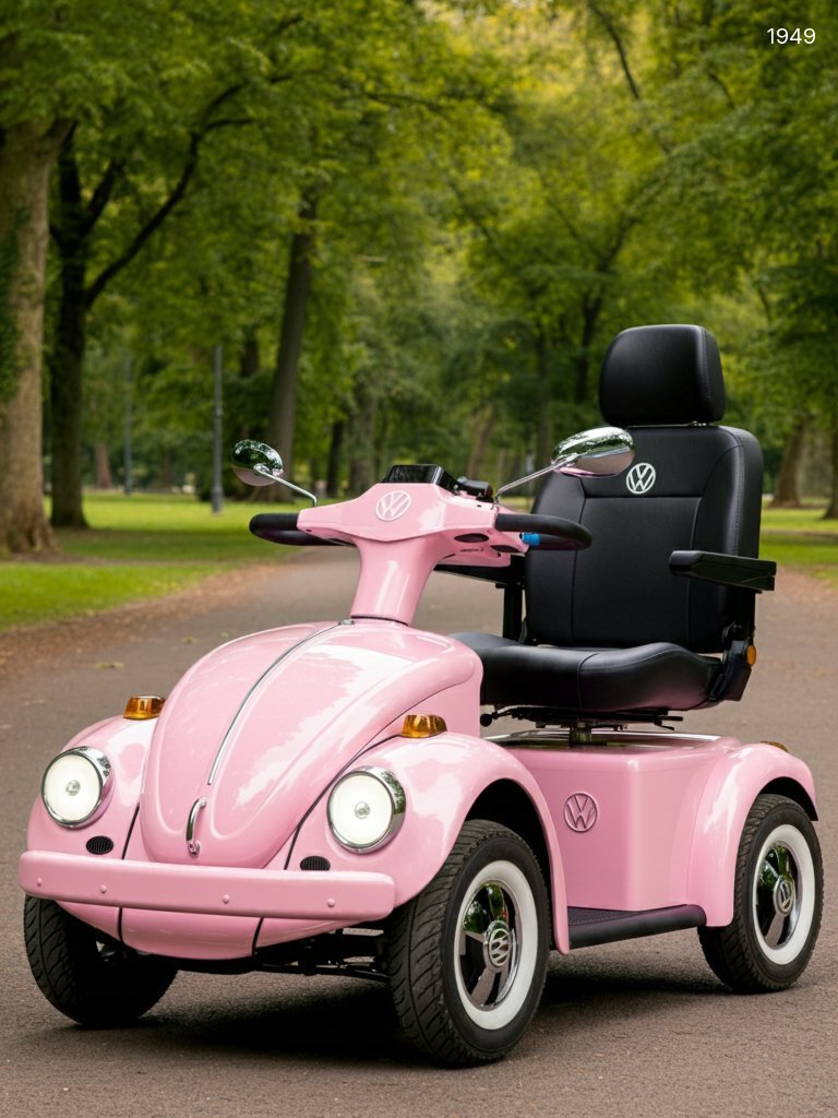Classic VW Beetle Style Mobility Scooter | Vintage Electric Ride