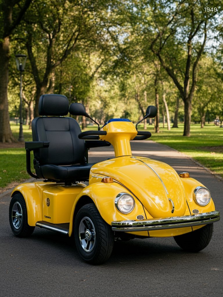 Classic VW Beetle Style Mobility Scooter | Vintage Electric Ride